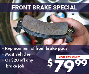 Jack Furrier Tire & Auto Care Brake Repair Promotion